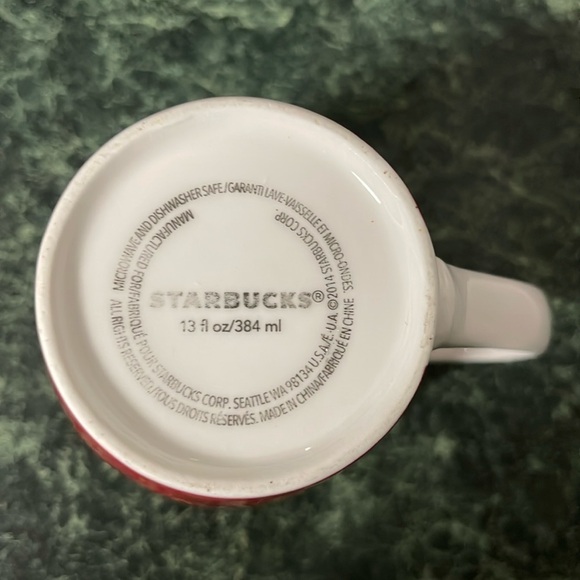 Starbucks Red fireworks Christmas 23 oz Cup 2014 Edition - Picture 4 of 7